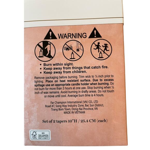 Cupcakes & Cashmere Iridescent White Christmas Tree Shaped Taper Candle Set of 2 - Picture 10 of 12